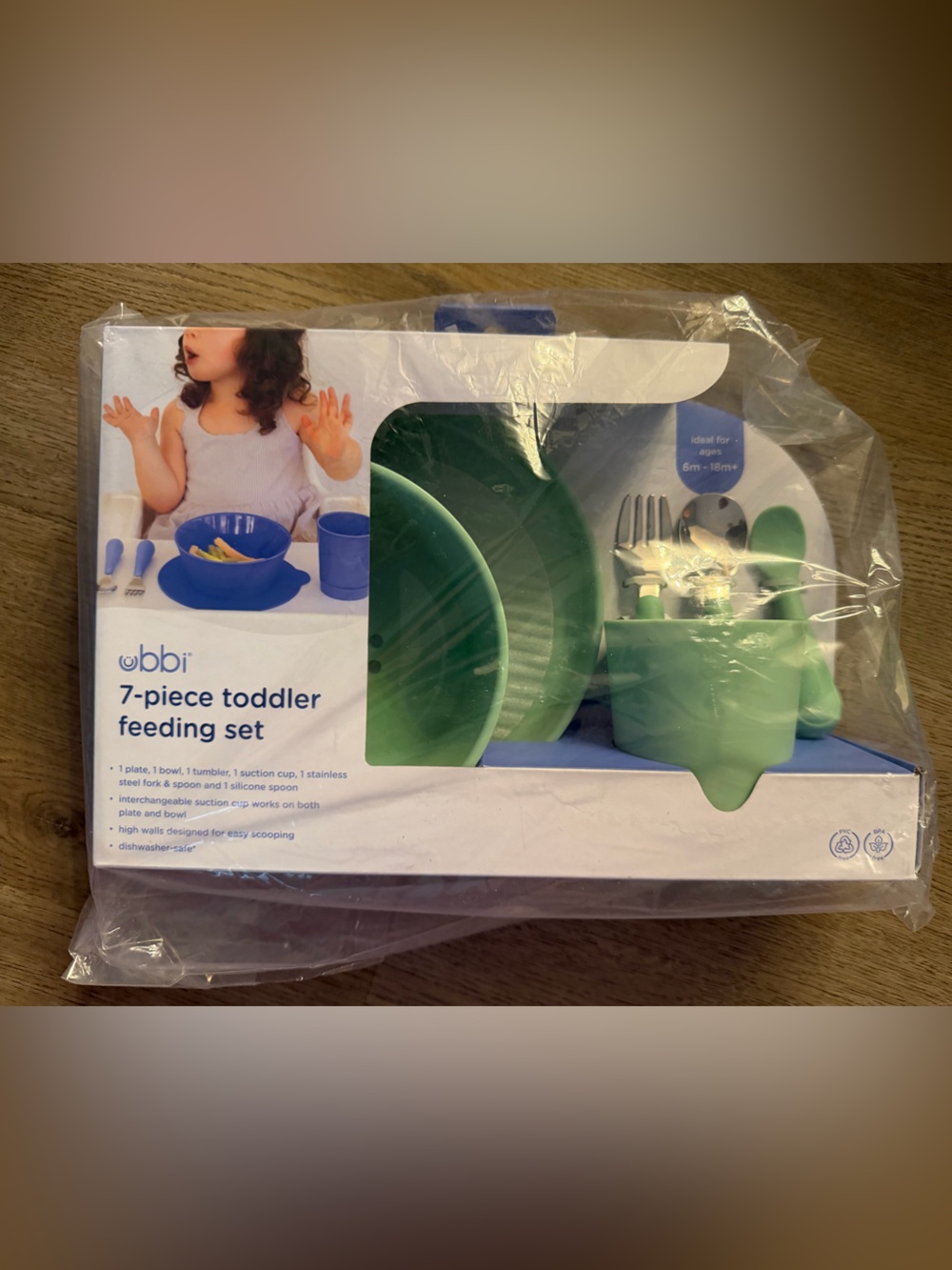Ubbi Toddler 7 Piece Feeding Set